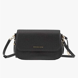 Michael Kors Bedford Legacy Pebbled Leather Bag Adjustable Strap Black